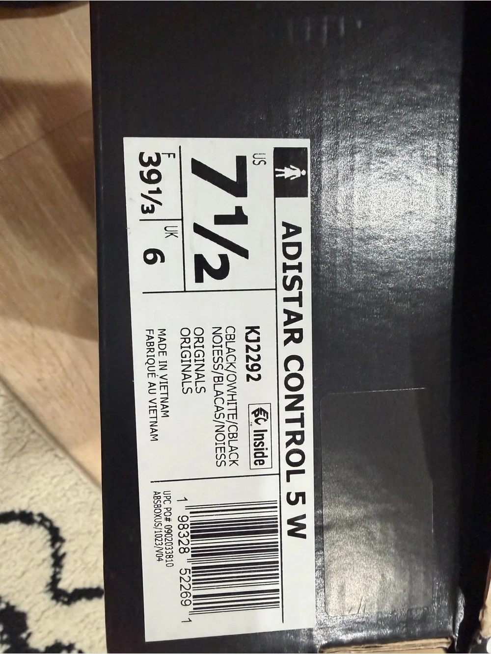 adidas Black Sneakers with White Stripe Accents